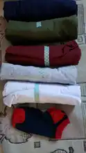Tee-Shirt Short-Sleeve Summer Clothing Cotton Fashion High-Quality Casual Solid 6pcs/Lot