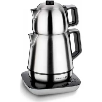 

Korkmaz A354-01 Demiks Steel Tea Machine Turkish Electric Teapot, Tea Kettle Machine Maker, Samovar Turkish Tea Maker,Tea Urn