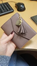 Las mujeres monedero lindo estudiante colgante borla, cuero tendencia pequeña cartera de moda de PU 2020 monedero de la tarjeta de las señoras bolso para las mujeres