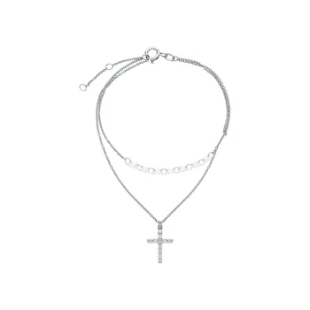

Silver Bracelet with cubic zirconia sunlight sample 925