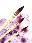 

Brush French watercolor, No. 16, D 20, protein, conical 24 № 16