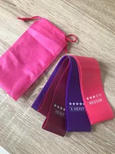 Bandas de goma resistentes para Yoga, 5 colores, Entrenamiento de interior, Fitness, glúteos, Pilates, ejercicio, gimnasio, equipo de entrenamiento
