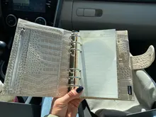 2 unids/set transparente elástico separador placa Base para A5 Personal A7 anillos Notebook 6 agujero de hoja suelta diario