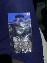 Rompin 100 unids/lote de tubos redondos de aluminio, fundas de tubo de engarce, accesorios de línea de pesca de mar