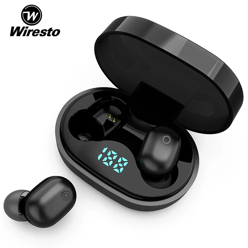 wiresto true wireless earbuds mini bluetooth 5.0