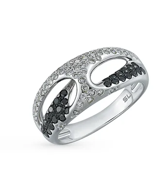 

Gold ring with diamonds sunlight sample 585