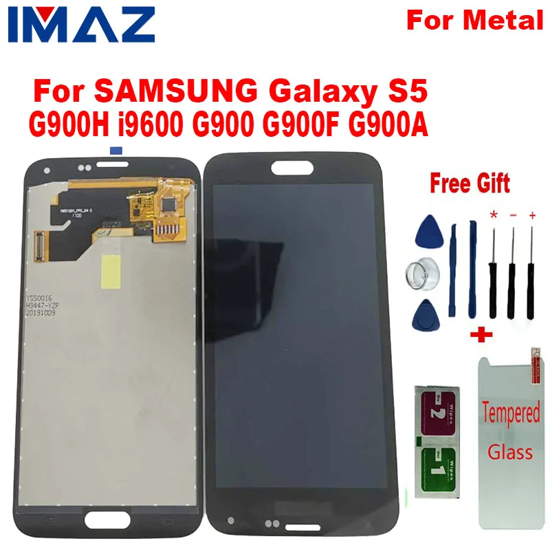 ЖК-дисплей IMAZ для SAMSUNG Galaxy S5 i9600 G900 G900F G900A G900H G900M дигитайзер сенсорного экрана в