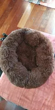 Cama redonda para gatos, nido de gato durmiendo cálido, felpa larga suave para canasta para perros, productos para mascotas, cojín, alfombrilla cama para mascotas, casa para gatos, animales, sofá
