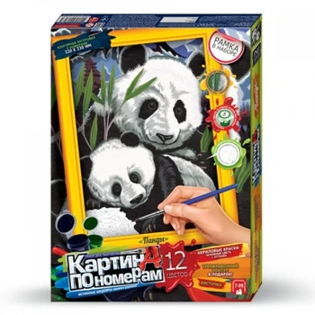 

Set for creativity "painting by numbers" large, panda Danko-toys