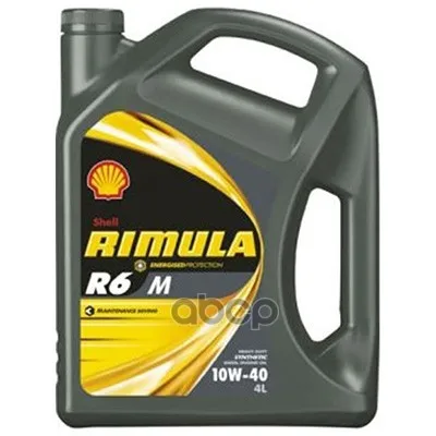Shell Масло Моторное Синтетическое 4л- Rimula R6 M 10w40(E4/E7, Cf