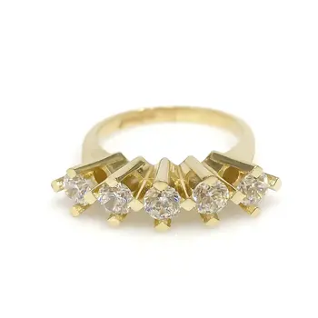 

Diamond Work High 8 K Gold Dibs Ring