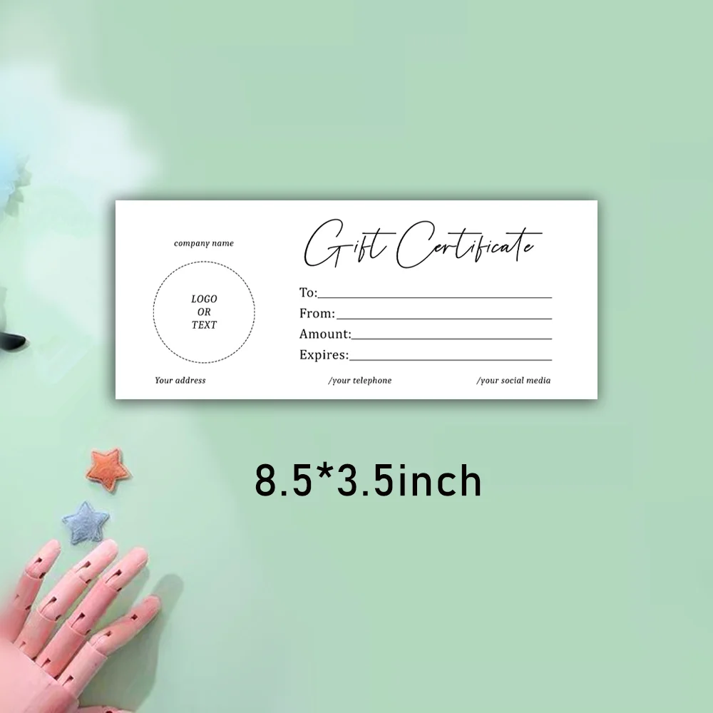 로고 최소 상품권 템플릿 추가, 미니멀리스트, DIY 상품권, 상품권, 인쇄용 기프트 카드, 쿠폰  Best5