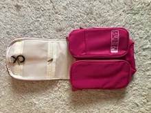 Neceser de viaje de nailon impermeable Unisex, bolsa de cosméticos para mujer, bolsas para maquillaje de viaje colgantes, Kits de aseo y de higiene