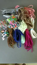 Cordón trenzado de ante de doble cara, 5 yardas, 3mm, cuero de terciopelo coreano, pulsera de abalorios hecha a mano para suministros de joyería