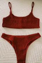 Meihuida-Bikinis de estilo vendaje para Mujer, traje de baño Sexy con sujetador acolchado de realce, conjunto de Bikini 2021