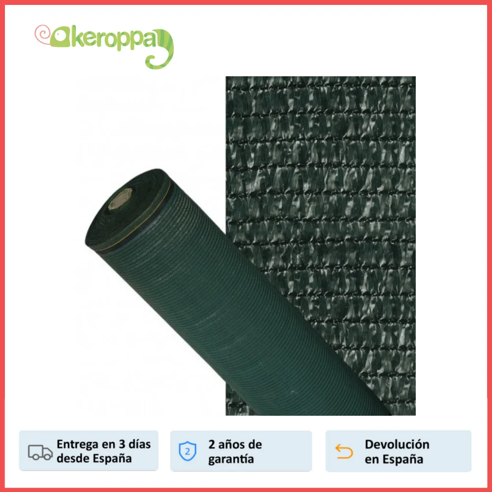 Papillon, Malla Sombreo, Color Verde Oscuro, Varios Tamaños, Lona de