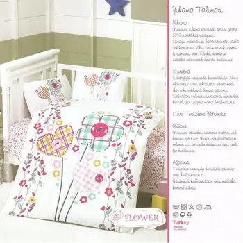 

Flower Cotton Baby Duvet cover set