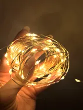 Led-String-Light Garland Battery-Operation Party-Decor Copper-Wire Christmas-Tree Wedding