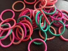 50 unids/lote bebé niñas lindo banda elástica de goma colorido elástica pelo bandas corbata Scrunchie anillo Niños Accesorios para el pelo