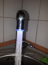 Zhangji Baño Led grifo aireador movido por agua ducha LED grifo Luz de ahorro de agua de la cocina de aireador 1/3/7 5 color elección