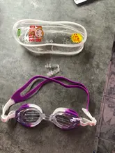 Gafas de silicona antiniebla para niños, ajustables, coloridas, impermeables, protección UV, gafas de natación, gafas con caja