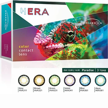 

Hera color Paradise 3 tone color contact lenses