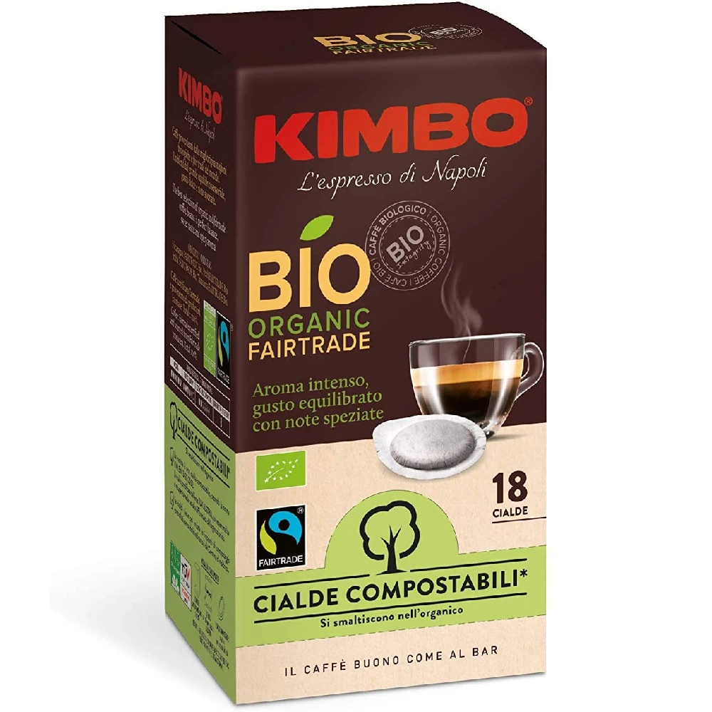 Dosettes de Café Compostables Kimbo ESE-Intense-Torréfaction Brown (100 dosettes) afbeelding