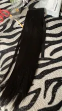 Eunice-coletero largo y recto con Clip en la cola, postizo con horquillas, extensiones de cabello sintético