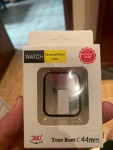 Para carcasa de reloj Apple 44mm 40mm iWatch 42mm 38mm parachoques de templado de vidrio de 44 42 38 42mm reloj de apple 4 4 5 SE 6