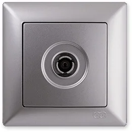 

PnpnElectrıc Gns Visage Ambiance Metallic Silver TV Socket (Transitive-Terminated) Intermediate-Ending