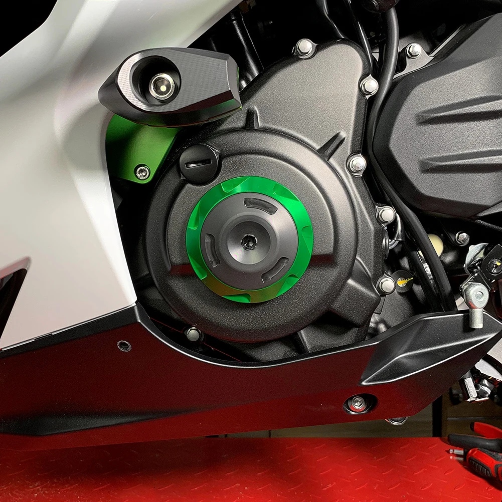 Для Кавасаки ниндзя 400 крышка двигателя рамка Слайдеры Ninja400 EX400 аксессуары краш-накладка статор чехол Защита