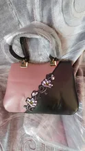 Bandolera bordada de cuero para mujer, bolso de mano femenino, 2020