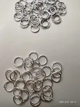 4/6/8/10mm 500/300/200/100 Uds. De anillos abiertos de Metal conectores de anillos partidos para fabricación de joyería DIY