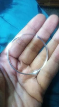 DOTEFFIL de Plata de Ley 925 Plata Lisa 50mm pendientes de aro grandes para las mujeres boda joyería para fiesta de compromiso