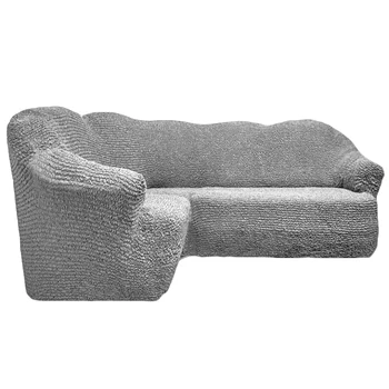 

Cover for corner sofa, without ruffles, Gray