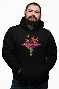 

Angemiel Wear LEDs Flower Black Male Hooded Sweatshirt