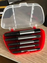 Extractor de tornillos dañados de acero, guía de broca, Extractor de pernos rotos, juego fácil de quitar, 5 unidades