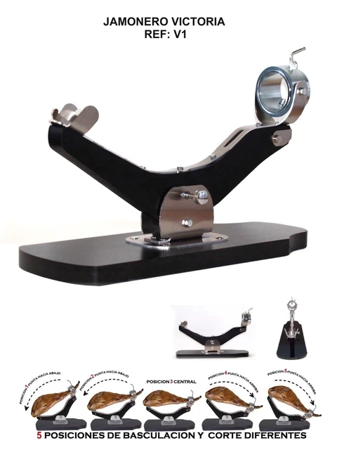 Jamonero jamonera basculante giratorio profesional.Fabricado materiales de  1ªcalidad y nacionales. Producto español. cuatro modelos, negro, blanco y  bicolor. Regalo CUBREJAMON+CUCHILLO JAMONERO PROFESIONAL - AliExpress