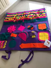 Sniffing Mat Play-Toys Feeding-Pad Nosework-Puzzle Food-Training-Blanket Pet-Dog Dogs