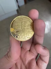 Moneda de Bitcoin creativa, recuerdo bañado en oro, regalo de colección, Bit Ethereum, Litecoin, colección de arte, moneda conmemorativa física