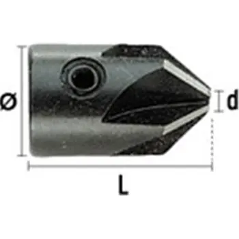 

WOOD DRILL COUNTERSINK DIAM. 16,00-5,00 MM REF.1308 90 DEGREE ANGLED