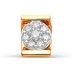 

Alcor pendant with diamonds in red gold