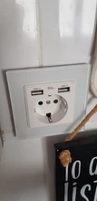 JHJCH-toma de corriente de la UE, enchufe con puerto de carga USB 2.1a 16A, panel de cristal, toma de corriente ruso y español