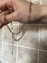 PerisBox 4 tamaños con collares de cadena círculo dorado collares gargantilla para mujer minimalista collar de joyería Vintage