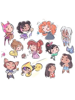 

Set princesses heroines