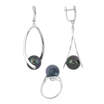 

Fashion jewelry high quality for women. Kits qsy. women's long earrings and ring with pearl earrings rings.