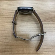 Correa de cuero genuino para Apple Watch, correa de reloj para Apple Watch 6 5 4 3 2 1 SE, 44mm 40mm 42mm 38mm para iWatch