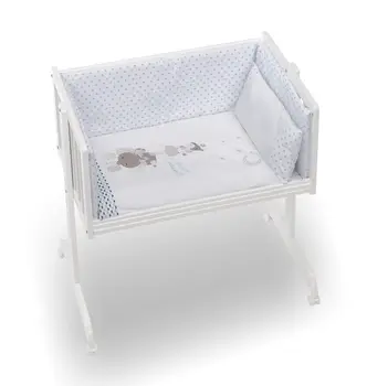 

Minicuna Hauck Lit D'appoint with Textile Daddies Happy Blue