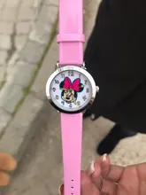 Reloj colorido de dibujos animados para niñas y niños, 8 colores de caramelo, bonito, Mickey, Infanti