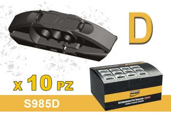 

Kit 10 attacks D for wiper Carall S985 Flat and T191 hybrid